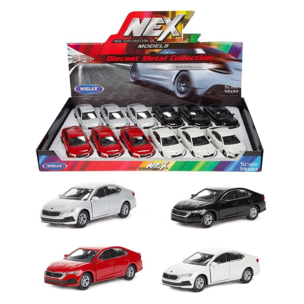 Masina Skoda Octavia Welly - Toi-Toys - - Vehiculul Skoda Octavia Welly are portiere fata care se deschid