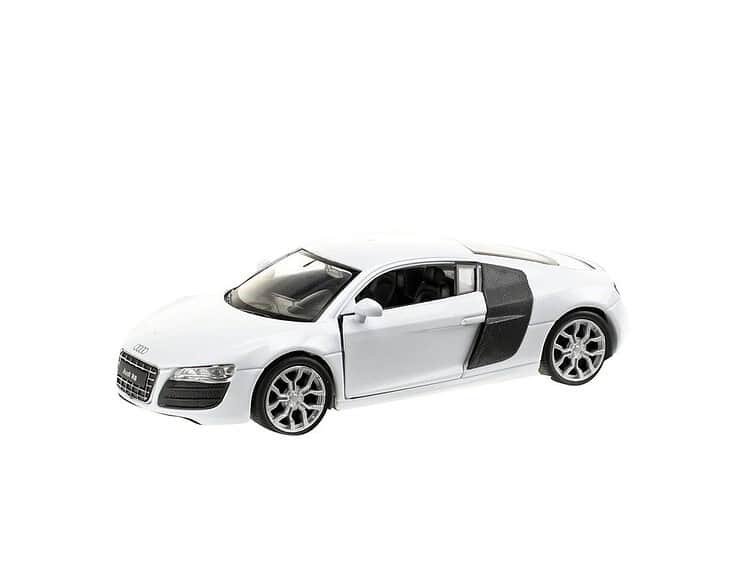 1. Mașină sport de jucărie Audi R8 pentru copii, detaliu realist și atractiv.