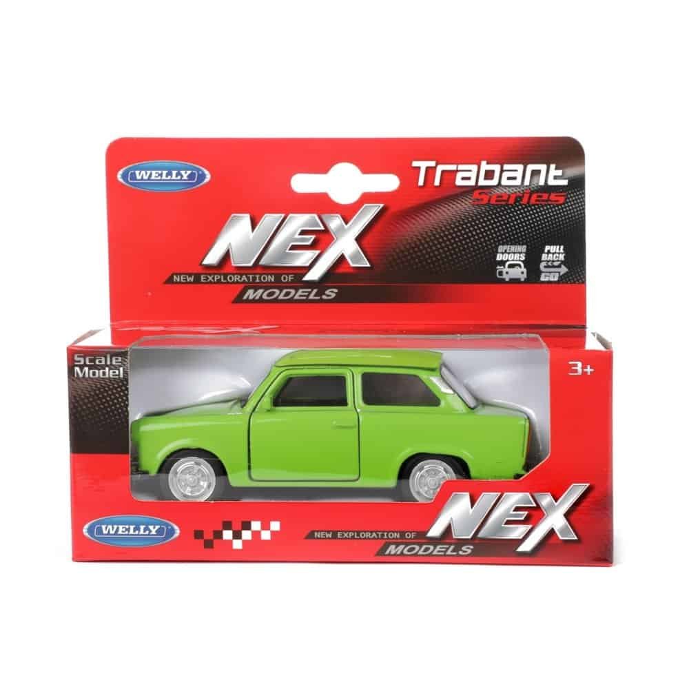 Jucarie auto de jucarie pentru copii, model verde, în cutie cu design atractiv.