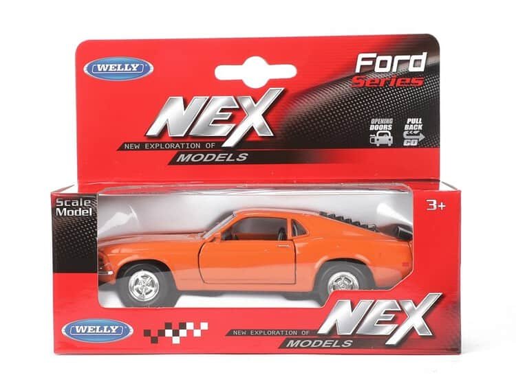 Jucarie masina Ford Roșu pentru copii, compatibil cu jocurile de rol și colecțiile de mașini mici.