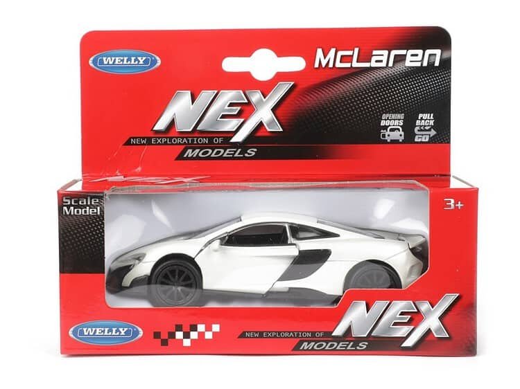 Supermașină de jucărie McLaren, model replica pentru colecție și joacă, perfectă pentru copii.