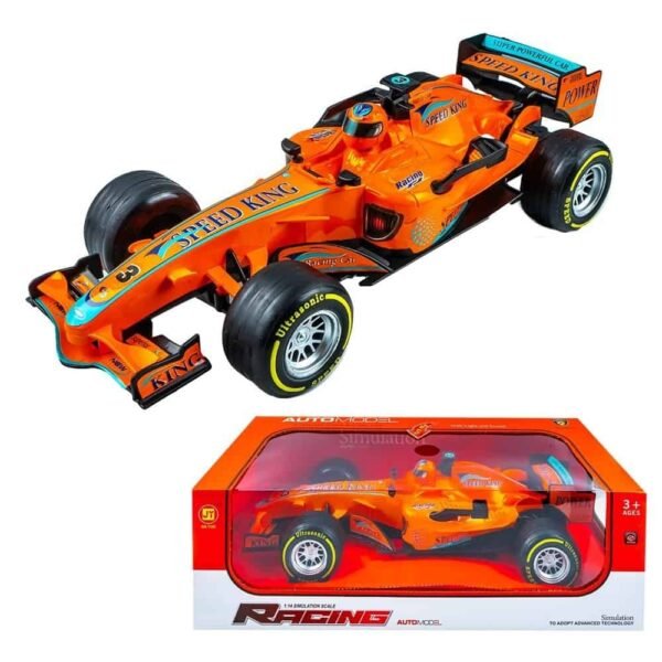 Masinuta F1 - - Masina cu figurina pilot are design de bolid de Formula 1