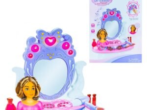 Masuta machiaj cu oglinda si accesorii - - Setul contine: 1 oglinda cu organizator