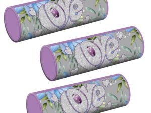 cu aplicatii din PVC cu sclipici.