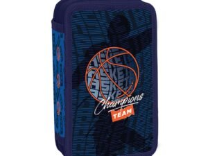 BASKETBALL - S-COOL - - Penarul din material textil are 2 fermoare din plastic si este echipat cu 29 piese: ascutitoare