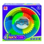 Pista cu masina - - Setul contine: 1 masina si 1 pista fosforescenta.