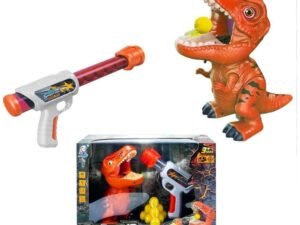 Pistol cu bile + tinta dinozaur - <p>- Setul contine: 1 pistol