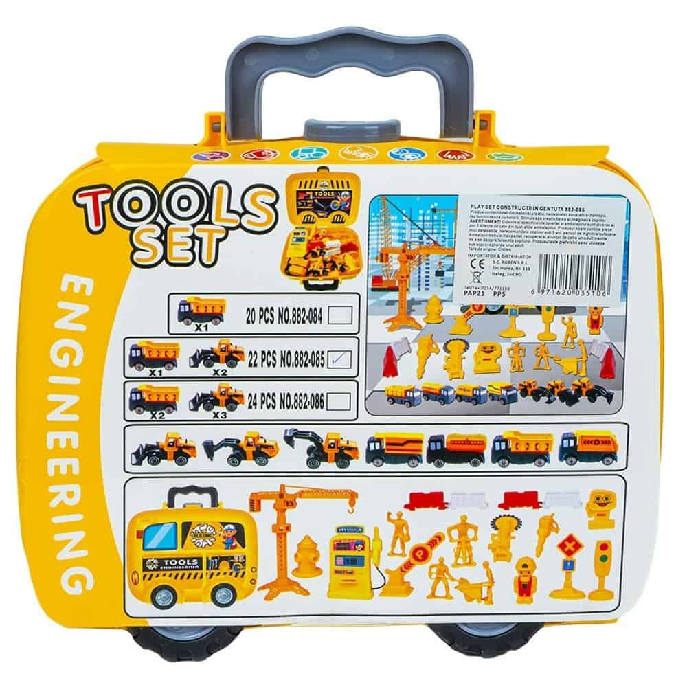 22 piese - - Setul contine: 1 macara ce necesita imbinarea a 3 piese