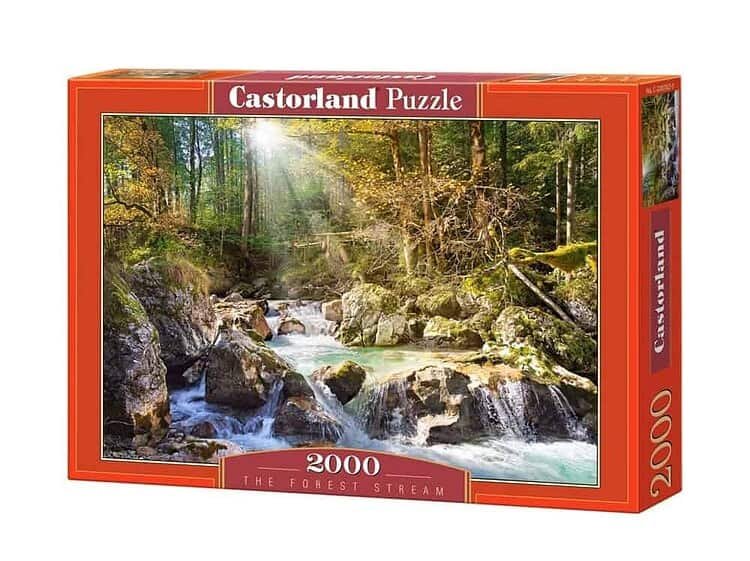 - Puzzle-ul Castorland cu 2000 piese este realzoiat din carton cu dimensiuni de 92x68x0.18 cm.