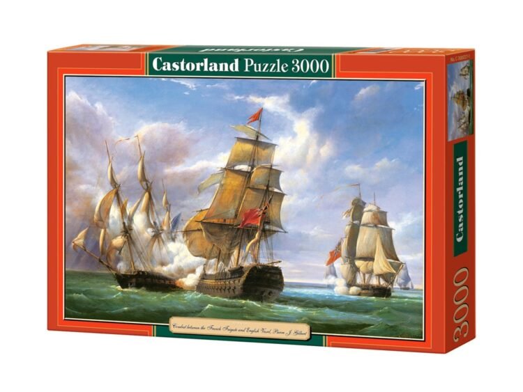 - Puzzle-ul Castorland cu 3000 de piese si dimensiuni 92x68x0.18 cm.