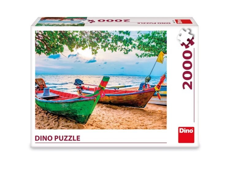 Barcile pescarilor - DINO TOYS - - Pachetul contine 2000 de piese cu ajutorul carora se construieste o frumoasa imagine cu barci de pescari acostate pe nisipul plajei