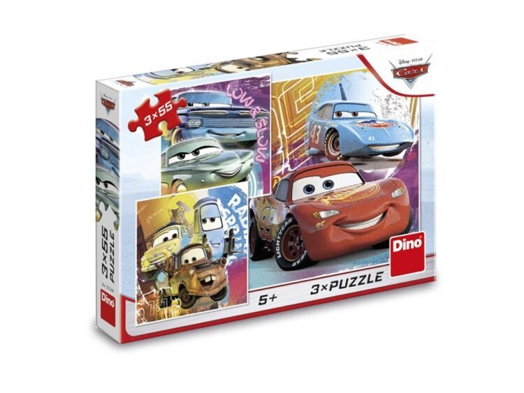 marele mecanic Guido si seful sau Luigi / Ramone si sotia lui Flo. Fiecare puzzle se asambleaza din 55 de piese.