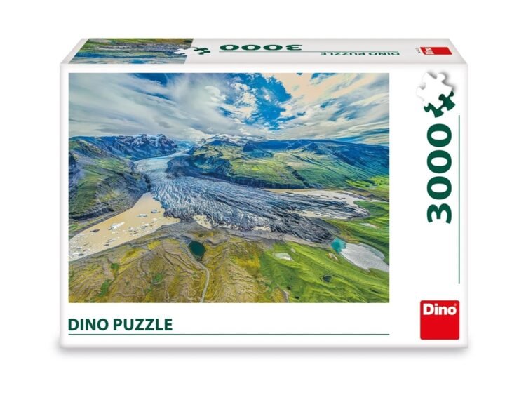 Iceberg - DINO TOYS - - Pachetul contine 3000 de piese puzzle cu ajutorul carora se recompune o imagine impresionanta cu ghetarul Svinafellsjokull