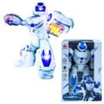 Robot cu baterii - - In timpul functionarii robotul se deplaseaza in cerc