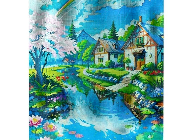 diamante din acril in culorile necesare completarii desenului