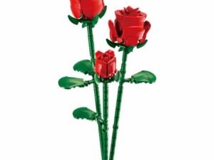 11 vor fi utilizate pentru asamblarea vazei si 247 pentru contruirea unui buchet pasional de trandafiri.