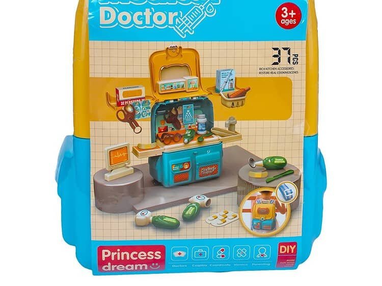 37 piese - - Setul contine: 1 ghiozdanel