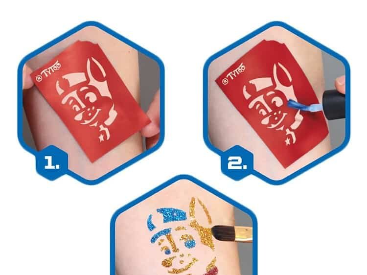 Baieti - Set tatuaje cu sclipici