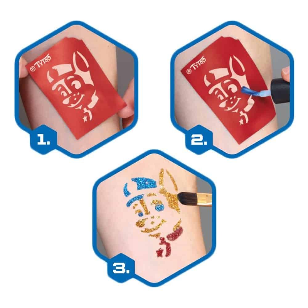 Baieti - Set tatuaje cu sclipici