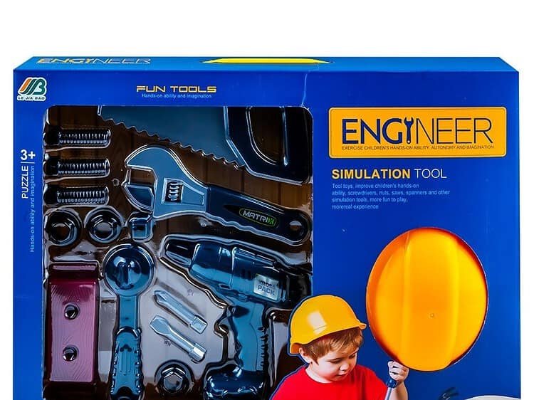 Set unelte + casca protectie - <p>- Setul contine: 1 bormasina