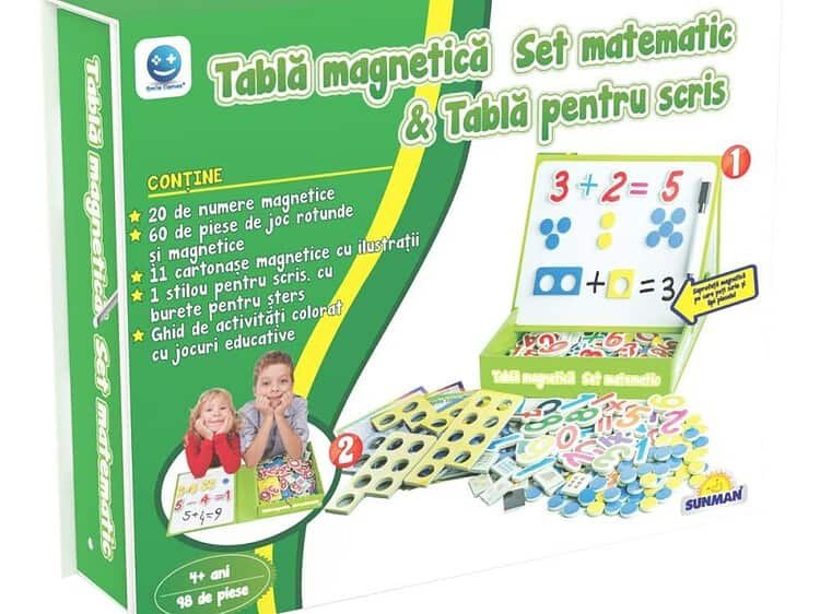 Smile Games - Joc educativ matematic pe tableta magnetica - <p>- Pachetul contine: 20 de numere magnetice