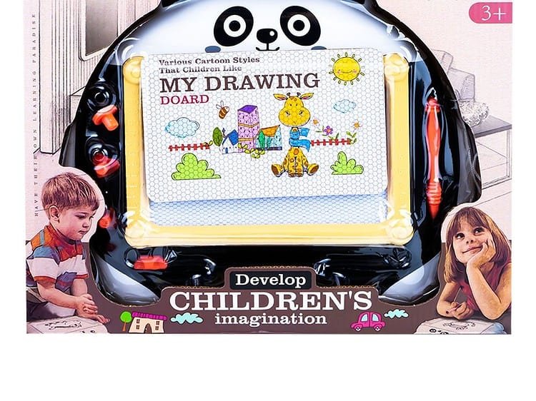 Panda - - Setul contine tablita Panda insotita de un pix special si 3 stampile magnetice.