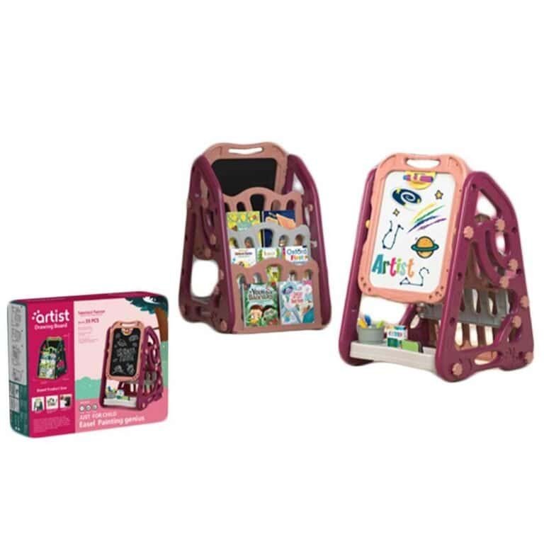 Tablita plastic pentru scris/desen cu suport carti