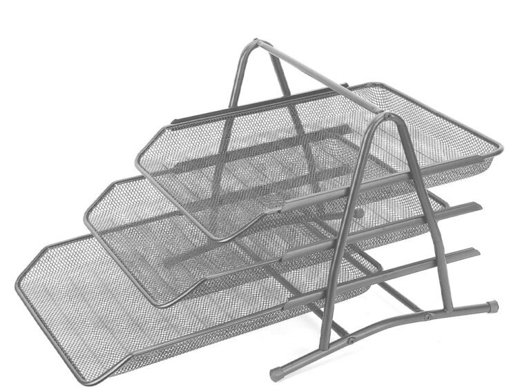 3 compartimente argintie - OFFISHOP