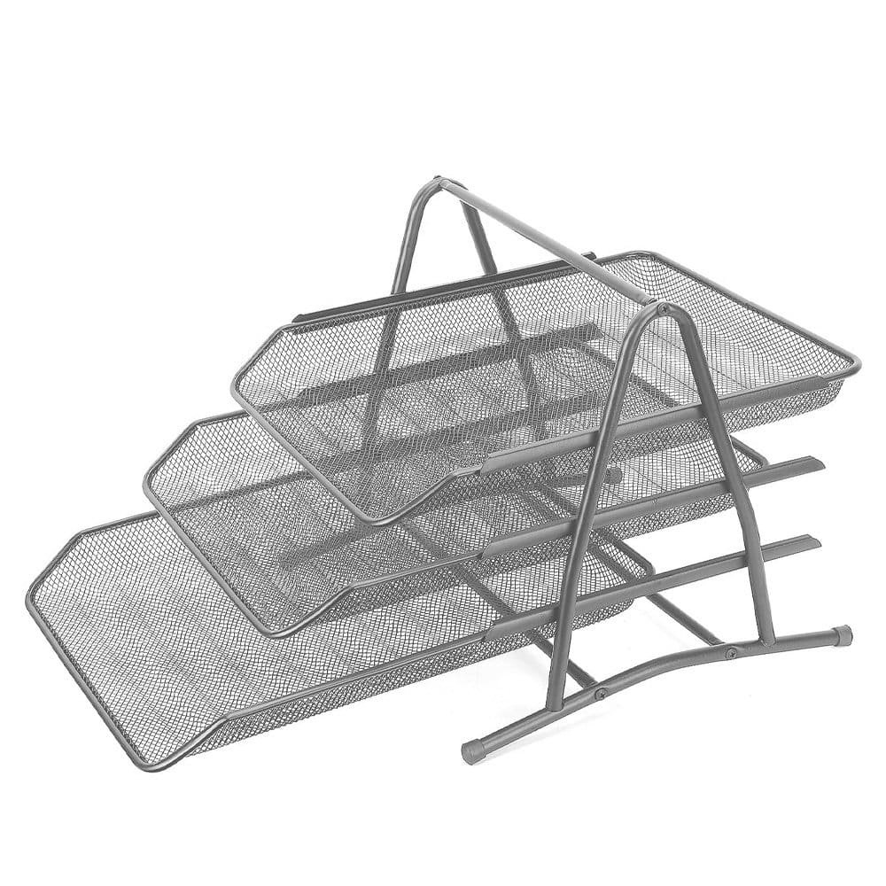 3 compartimente argintie - OFFISHOP