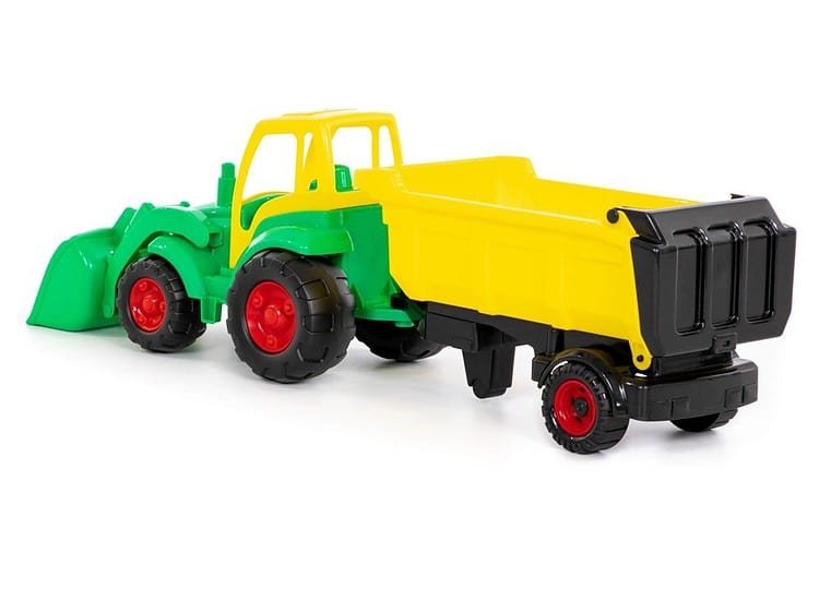 - Copii vor fi incantati de acest tractor viu colorat