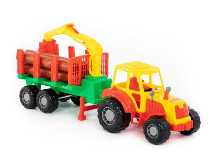 Polesie - Tractor cu remorca lemne