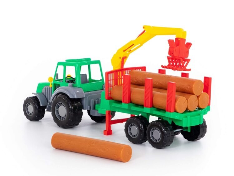 Polesie - Tractor cu remorca + lemne - Altay