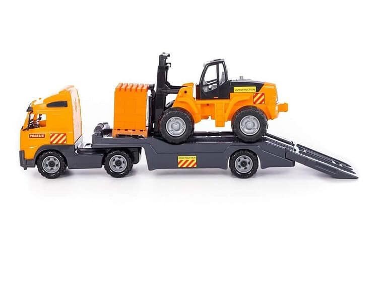 89x19x25 cm - Trailer+stivuitor+palet cuburi - Volvo PowerTruck