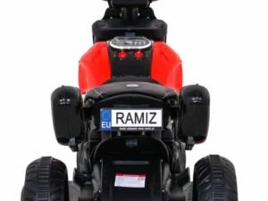 1. Motocicleta electrică pentru copii, siguranță și distracție, design modern, culori vibrante.