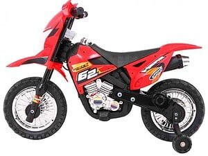 1. Bicicletă electrică pentru copii, design sportiv și culori vibrante.