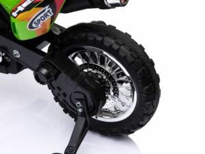 1. Jucarie electrică pentru copii cu roți mari și design realist de motocross.