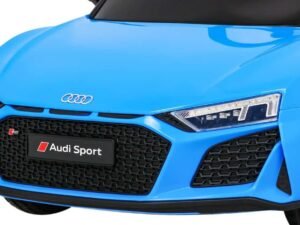 1. Mașină sport Audi albastră, design modern și performanță de top.