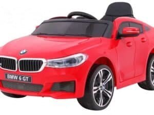 Mașină electrică pentru copii BMW 6 GT roșie, jucărie pentru exterior și interior, cadou pentru micii șoferi.