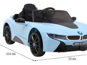 Forda jucărie ecologică BMW i8, mașină electrică pentru copii, 73x114x46 cm, jucărie pentru băieți și fete.
