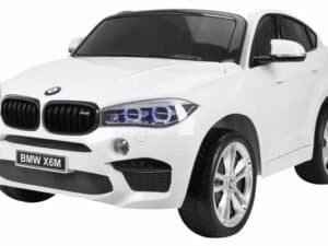 1. Mașină electrică pentru copii BMW X6M albă, ideală pentru joacă și distrație.