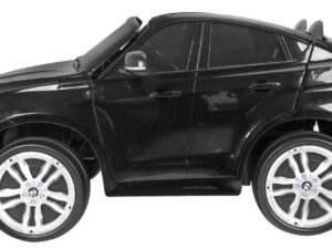 1. Mașină neagră metalică, jucărie pentru copii, model realist BMW, pentru joacă și aventură.