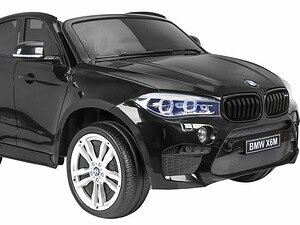 Mașină electrică BMW X6M pentru joacă, realistă și sigură pentru copii.