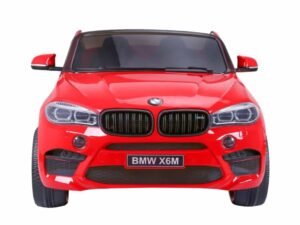 Mașină electrică pentru copii BMW X6M roșie, jucărie premium pentru cei mici.