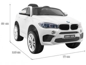 Mașină electrică pentru copii, BMW X6M, dimensiuni 60x77x116 cm, jucarie de calitate pentru cei mici.