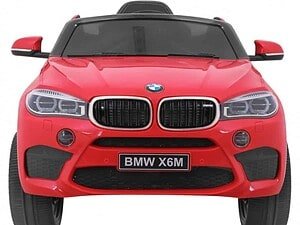 Mașină electrică pentru copii BMW X6M roșie, șofer de jucărie pentru copii, cadou ideal.