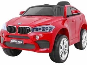 Mașină electrică pentru copii BMW X6M roșie, jucarie de calitate pentru băieți și fete, perfectă pentru joacă în aer liber.