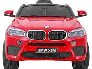 1. Mașină electrică pentru copii BMW X6M roșie, jucărie pentru cei mici.