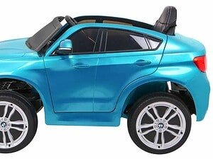 Mașină electrică pentru copii BMW albastră, jucărie pentru băieți și fete, ideală pentru familii și evenimente.