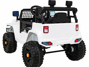 Mașinuță electrică pentru copii, design realist cu roți robuste și siguranță garantată, perfectă pentru joacă în aer liber.