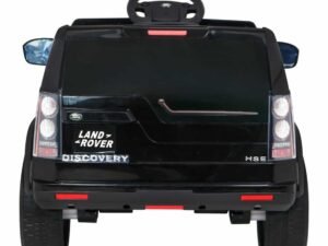 Mașinuță electrică pentru copii, modele Land Rover Discovery, perfectă pentru joacă și aventuri în curte.